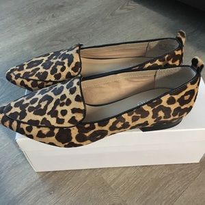 Franco Sarto flats leopard print shoes.